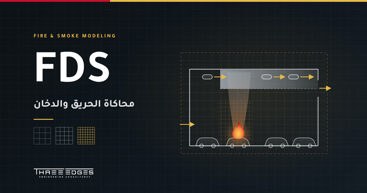 محاكاة الحريق والدخان (FDS): متى تحتاجها في الأتريوم والجراجات؟