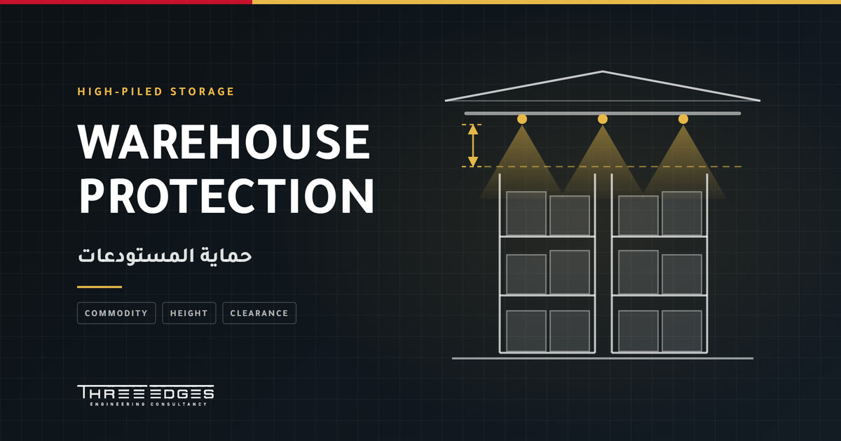 حماية المستودعات: لماذا يفشل التصميم القياسي مع التخزين العالي؟